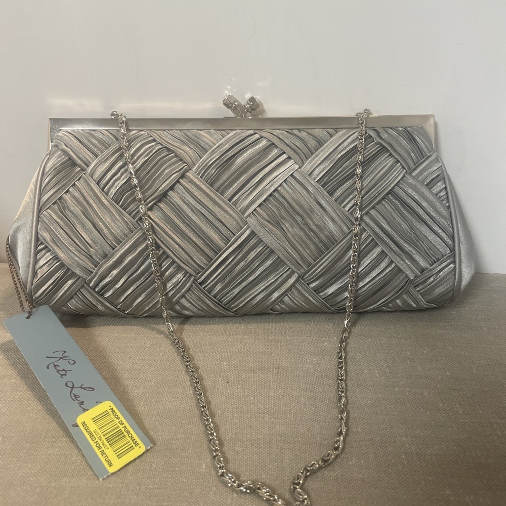 Kate Landry evening bag Crossbody style F92EK1609‎ silver